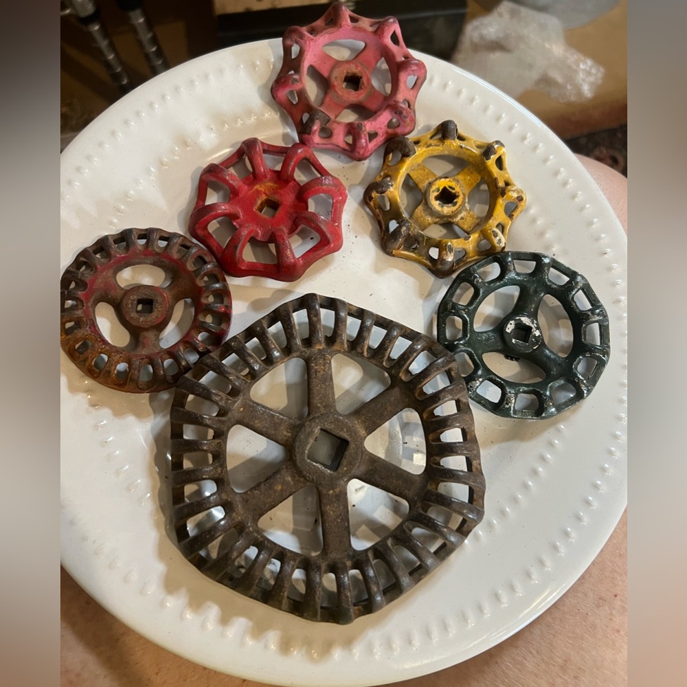 Vintage Metal Valve Handles sold individually